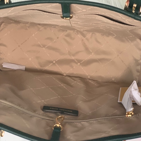 🌸Michael Kors MD CarryAll Tote Bag Racing Green - Picture 4 of 7